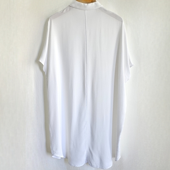 Oak + Fort White Button Shirt Dress - Picture 12 of 13